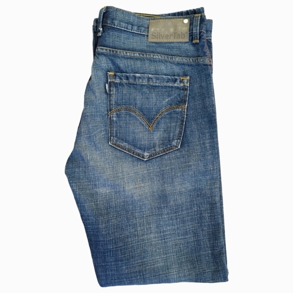 Levi's Silver Tab Men's Bootcut Medium Wash Jeans Size 36W 34L - Picture 11 of 12